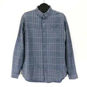 Eddie Bauer Classic Fit Button Down Shirt Men's TXL Plaid 100% Cotton Outdoor
